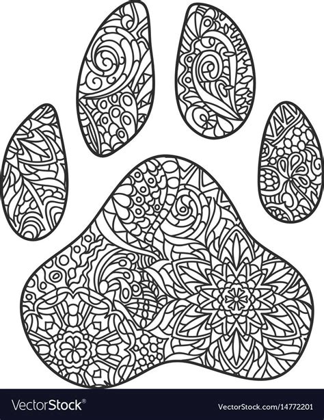 printable coloring pages puppy paws