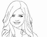 Selena Coloring Gomez Smiling Pages Jennette Mccurdy Coloringcrew Template sketch template
