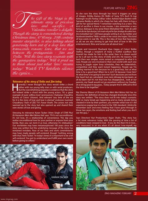page  zing magazine february  issue page
