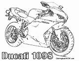 Ducati 1098 Kolorowanki Letscoloringpages Ausmalbilder Motorrad Motocykle Malvorlagen Besuchen sketch template
