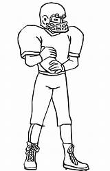 Football Drawing Player Players Draw Getdrawings sketch template