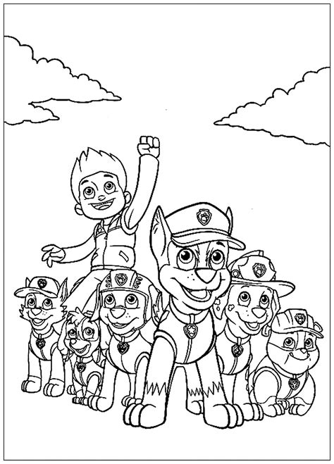 pat patrol mission accomplished paw patrol kids coloring pages