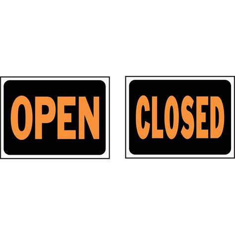 hy ko  inx  inplastic reversible openclosed sign   home depot