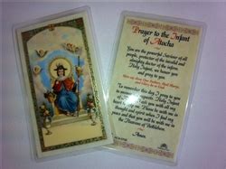 holy prayer cards   infant  atocha nino de atocha  english