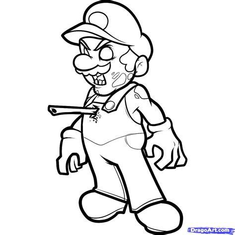 mario zombie colouring pages zombie coloring pages mario coloring