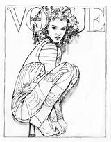 Vogue Paris Visit Read Covers Favorite Color Illustration Coloring Books sketch template