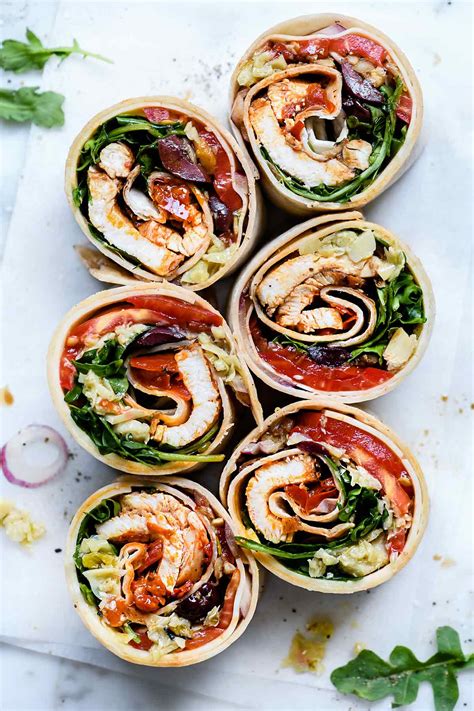 italian chicken wrap foodiecrush