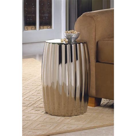 silver decorative stool ceramic stool accent decor decor