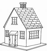 House Coloring Pages Colouring Kids Print Color Printable Choose Board Houses sketch template