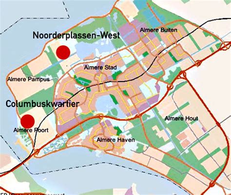almere map  almere satellite image