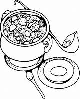 Soup Coloring Pages Bowl Cereal Printable Drawing Kids Vegetable Stone Color Getcolorings Numeroff Laura Food Chili Drawings Paintingvalley Choose Board sketch template