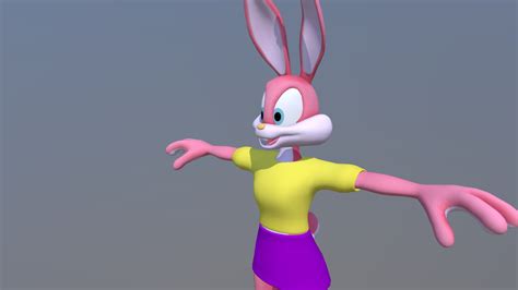 Babs Bunny Download Free 3d Model By Kell 2147 [4359764] Sketchfab