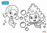 Coloring Bubble Guppies Pages Oona Deema Nick Jr Characters sketch template