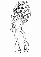 Monster High Coloring Pages Clawdeen Wolf Printable Fashion Color Print Sheet Getcolorings Printables Girls sketch template