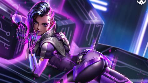 Desktop Wallpaper Sombra Overwatch Gaming 4k Hd Image Picture