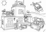 Lego Coloring City Pages Police Station Fire Printable Drawing Man Clipart Castle Kids Train Create Own Color Drawings Helicopter Getdrawings sketch template