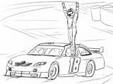 Coloring Nascar Kyle Busch Pages Racing Victory Celebration Printable sketch template