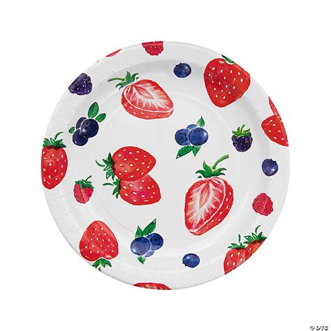 mixed berry paper dinner plates  ct