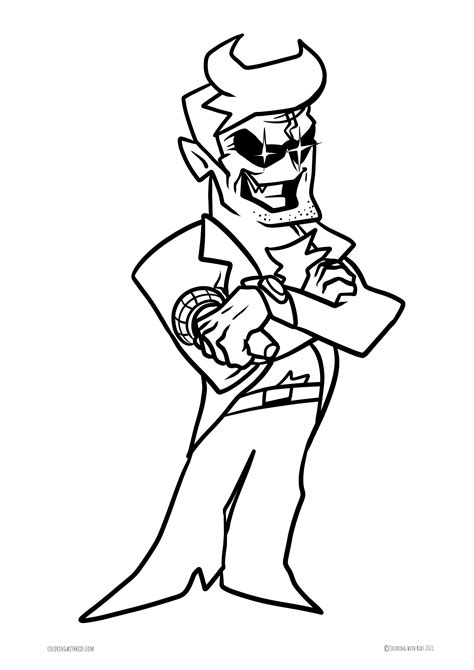 friday night funkin coloring page  coloring  kids