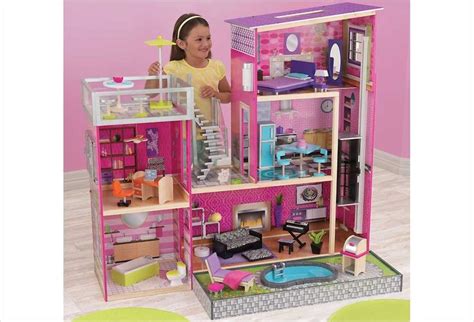 maison de poupee en bois uptown de kidkraft  barbie doll house barbie dream house