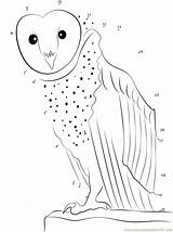 Owl Look Dot Dots Connect Kids Printable sketch template