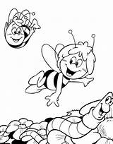 Bee Maya Coloring Pages Coloringpages1001 sketch template