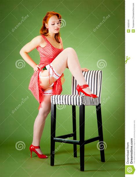 pin up style girl stock image image 14530141