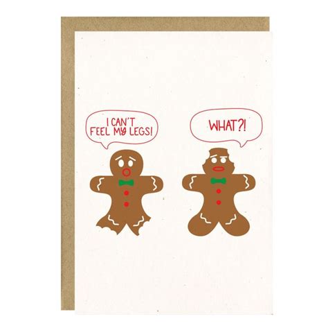 funny holiday card gingerbread man card funny christmas card