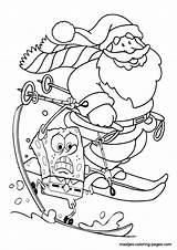 Coloring Pages Christmas Spongebob Browser Window Print sketch template