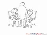 Coloring Pages Dialog Children Sheet Title sketch template