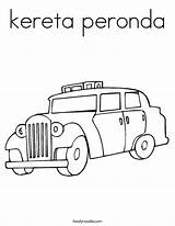 Peronda Kereta sketch template