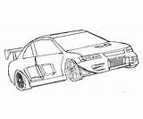 Furious Fast Coloring Skyline Pages Template Eclipse Car sketch template