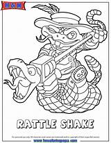 Coloring Skylanders Swap Force Pages Shake Rattle Undead Popular Library Coloringhome sketch template