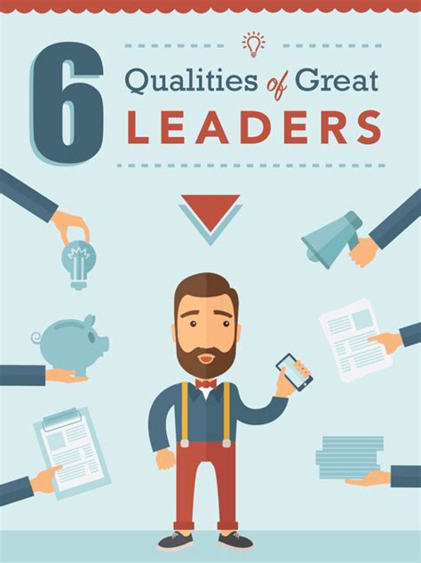 top 6 qualities of great leaders [infographic] [infographic