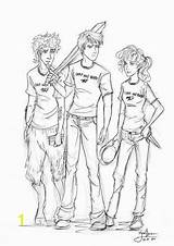 Percy Jackson Coloring Pages Annabeth Colouring Drawings Gabe Fan Trio Grover Deviantart Printable Chase Heroes Olympus Gleek Mine Underwood Book sketch template