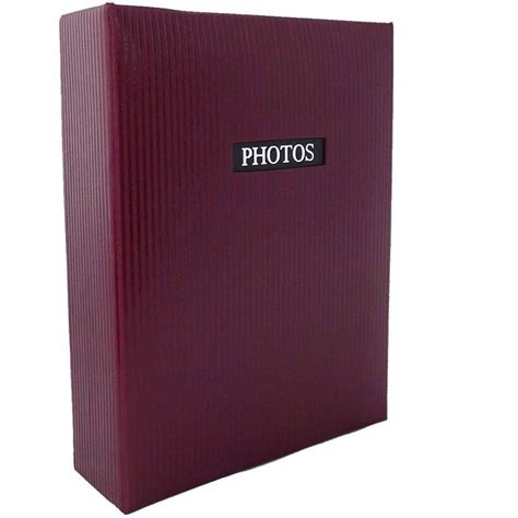 Elegance Red 6x4 Slip In Photo Album 300 Photos Overall Size 13x9