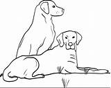 Dogs sketch template