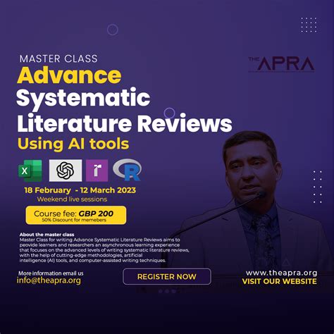 advance systematic literature reviews  apra