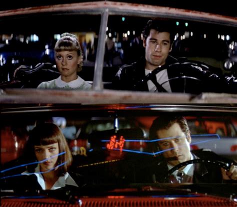 Pulp Fiction Grease John Travolta Quentin Tarantino Uma