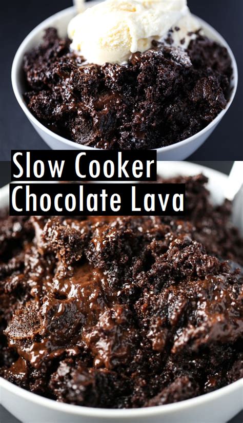 Slow Cooker Chocolate Lava Cake Dessert And Cake Recipes