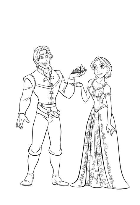 tangled rapunzel coloring pages craetive kids colouring
