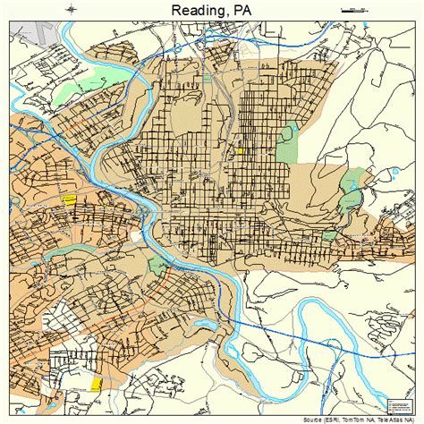 reading pennsylvania street map