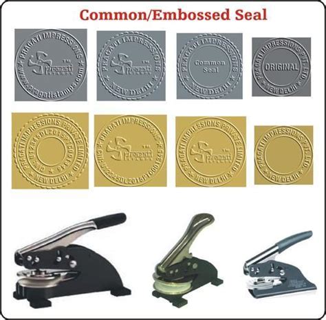 common seal embossed seal stamp  rs  pieces hand stamp