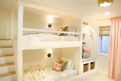 The Reveal A Shared Girls Room Complete With Built In Bunks One