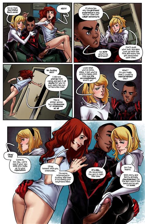 Rule 34 Gwen Stacy Mary Jane Watson Miles Morales Penis Spider Gwen