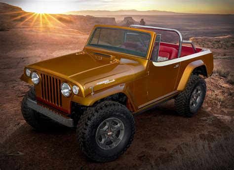 jeep debuts retro styled jeepster beach concept    easter