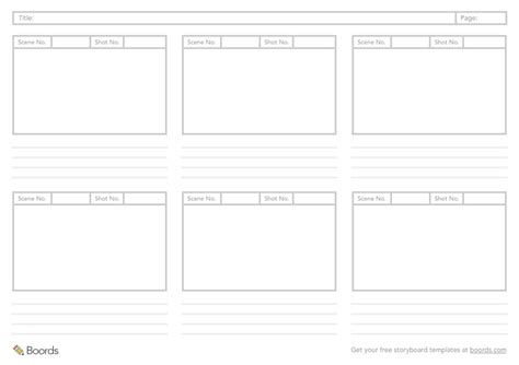 story board template    arms