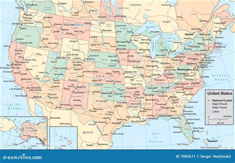 de kaart van de verenigde staten van amerika vector illustratie illustration  oceaan
