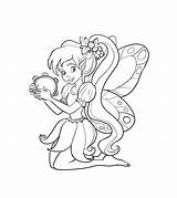 Fairy Coloring Kids Pages Printable sketch template
