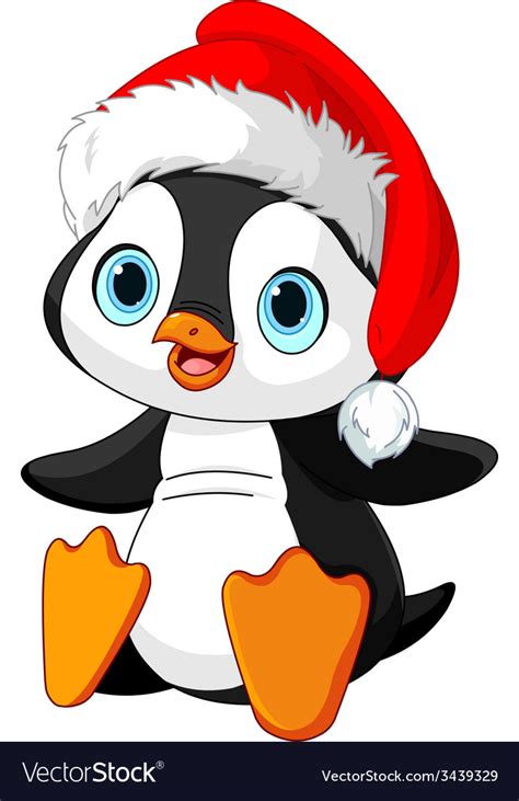 christmas penguin royalty  vector image vectorstock